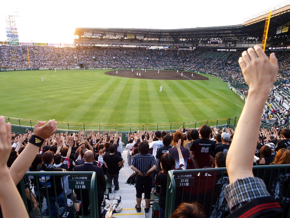 Cheering as the sun goes down