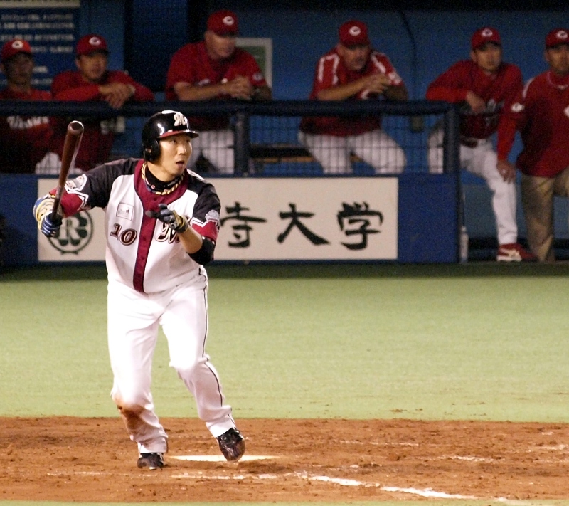 Ohmatsu strokes a double in the second of his 3 AB in the 6th