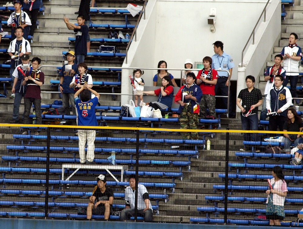 Seriously, this is a mid-game shot of Orix's supporters
