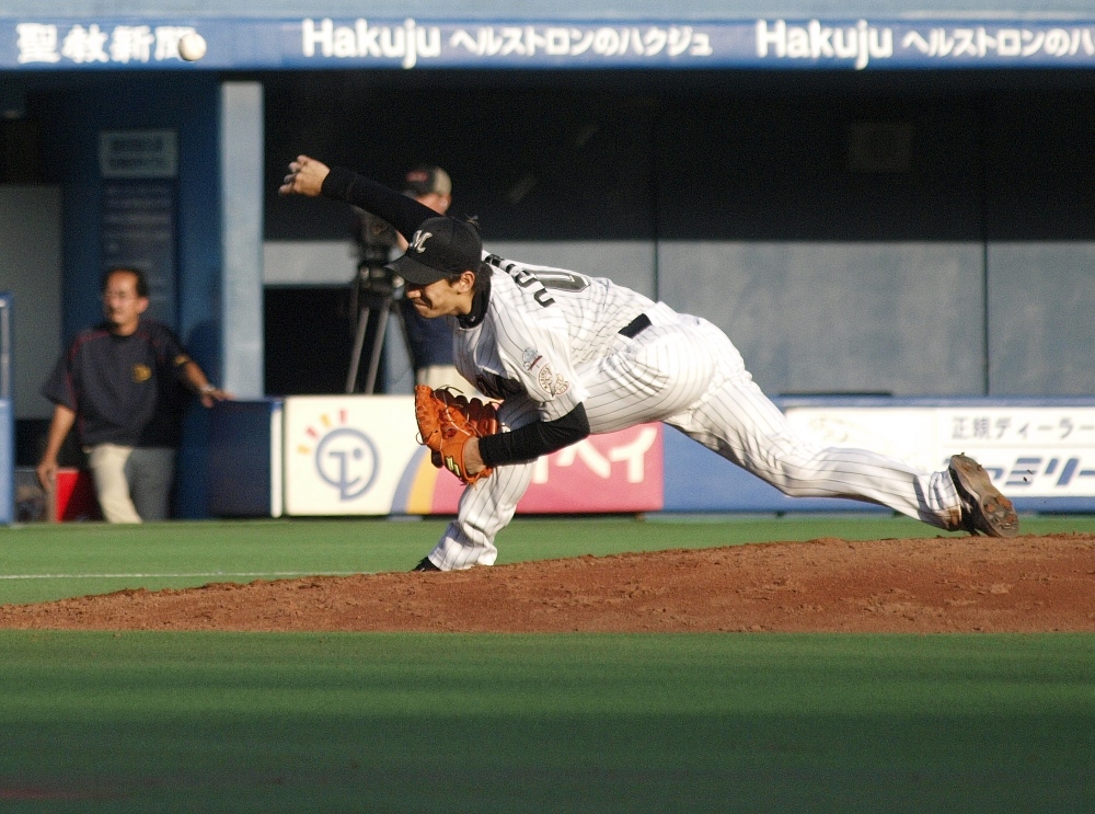 Ogino making short work of the Orix offense